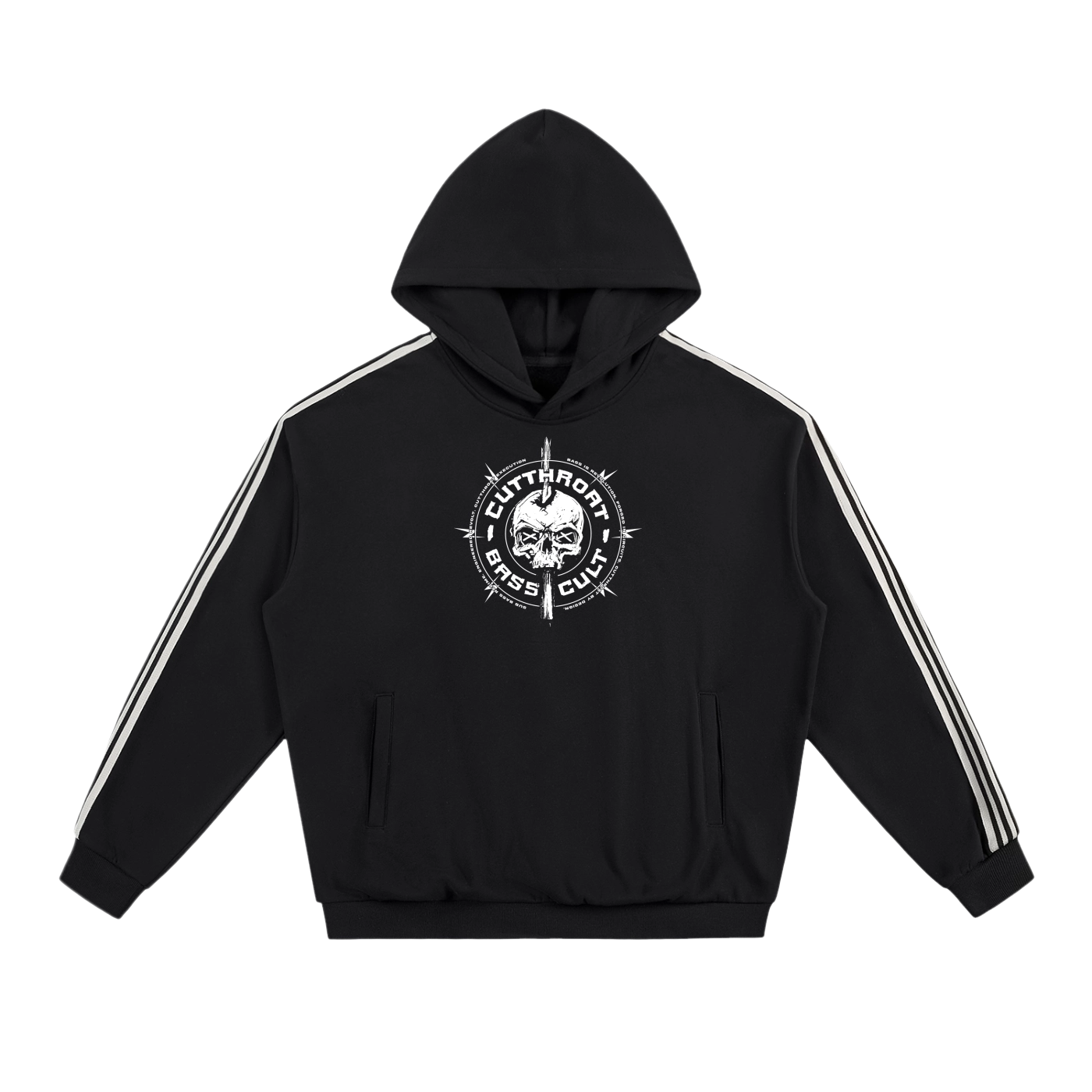 Bass Skull - Side Stripe Hoodie