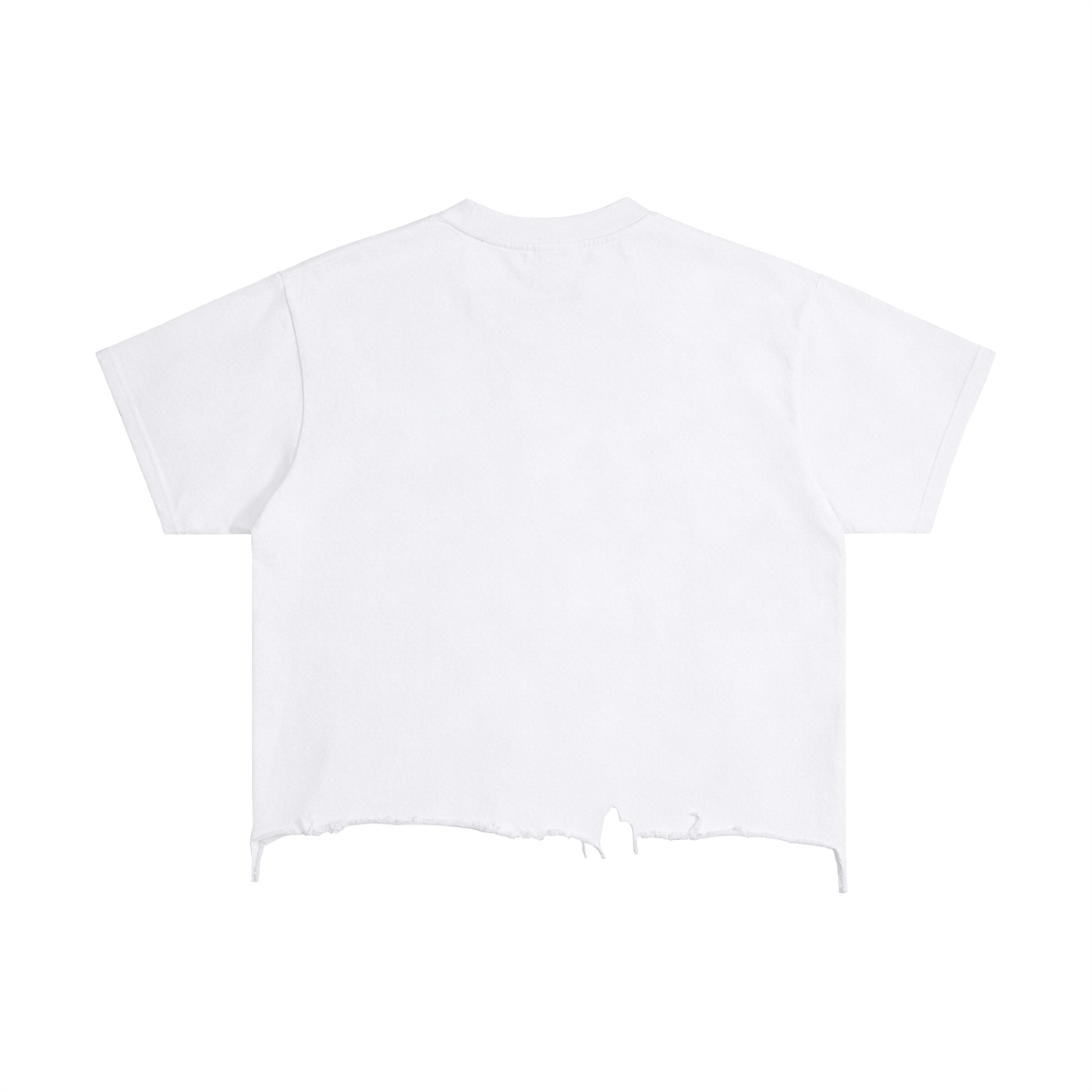 Vintage Wash Boxy Distressed Hem T-Shirt - Image 4