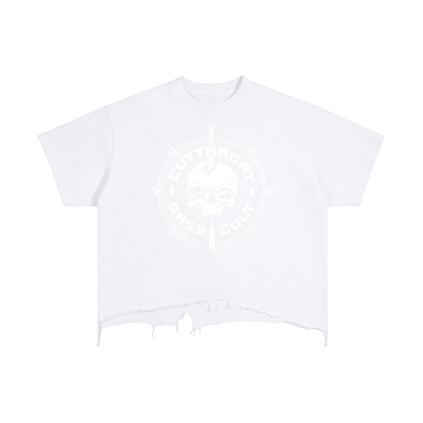 Vintage Wash Boxy Distressed Hem T-Shirt - Image 3