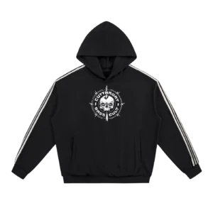 Side Stripe Drop-Shoulder Hoodie