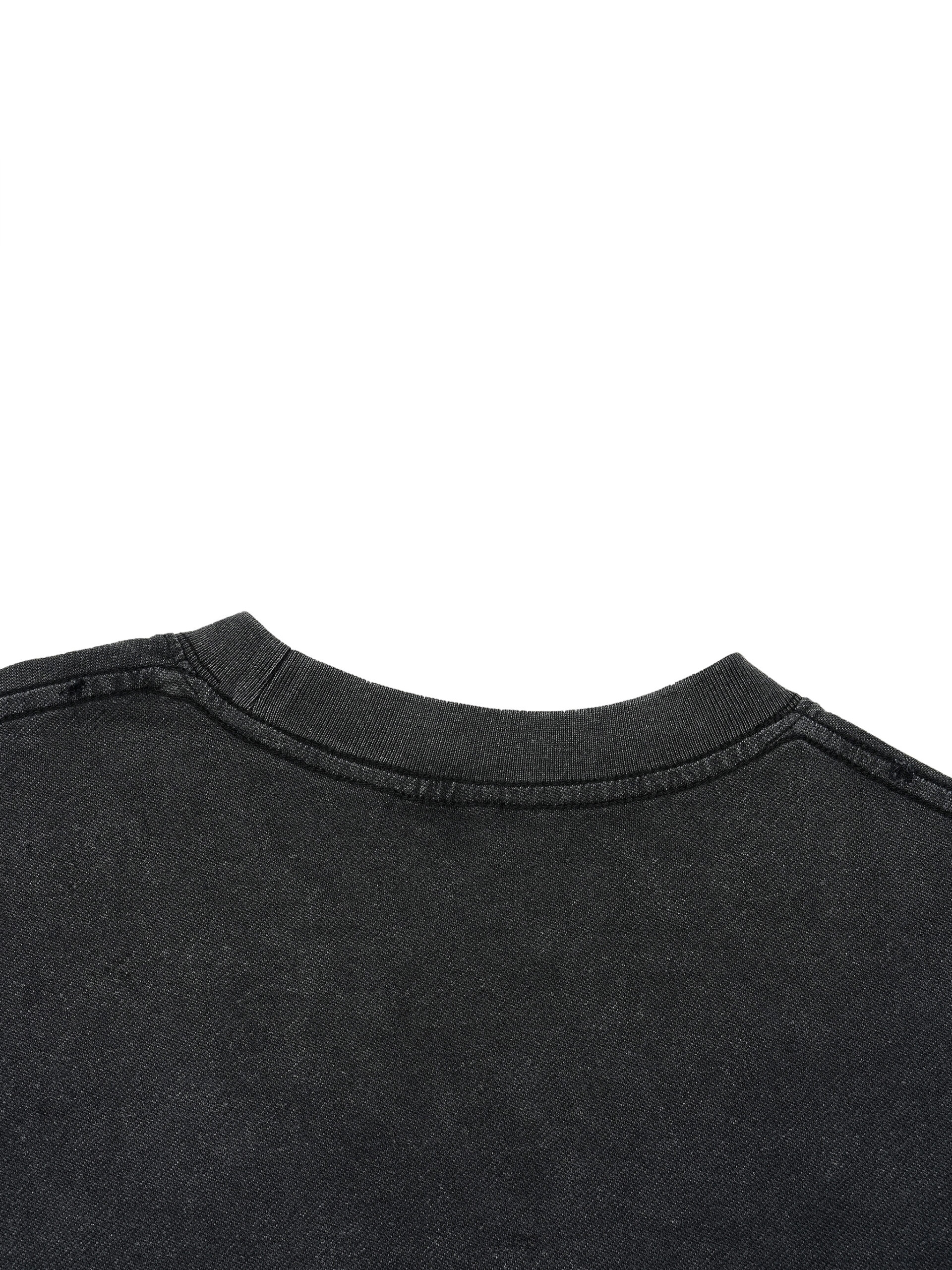 Vintage Wash Boxy Distressed Hem T-Shirt - Image 10