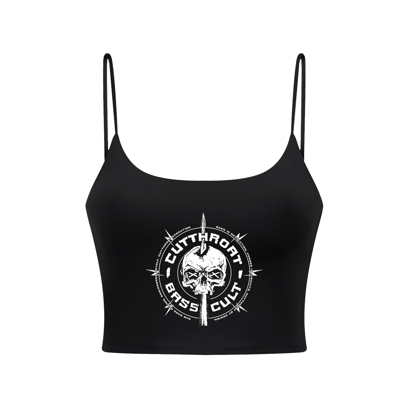 Bass Skull - Spaghetti Strap Yoga Sports Bra