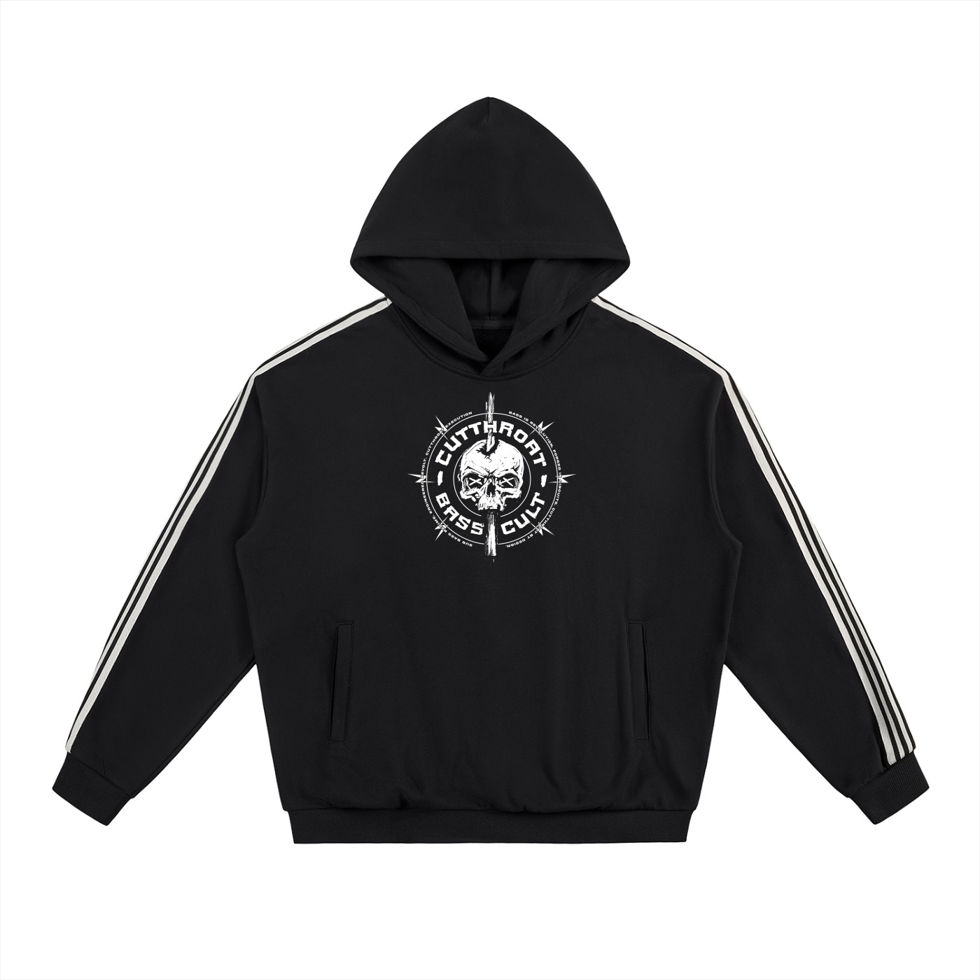 Bass Skull - Side Stripe Hoodie - Image 9