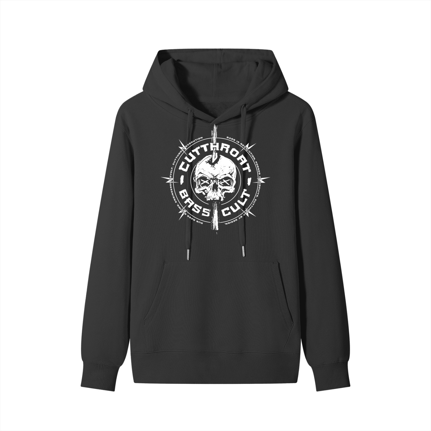 Bass Skull - Classic Unisex Cotton Hoodie - Image 11