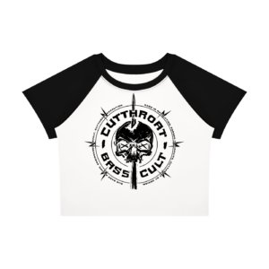 Bass Skull  - Women’s Raglan Baby T-Shirt